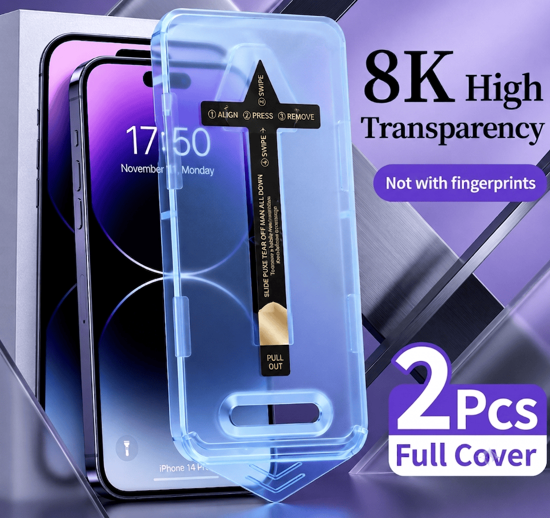 🔥Last Day Sale 49% Off📱2026 New Invisible Screen Protector For iphone-Easy Installation